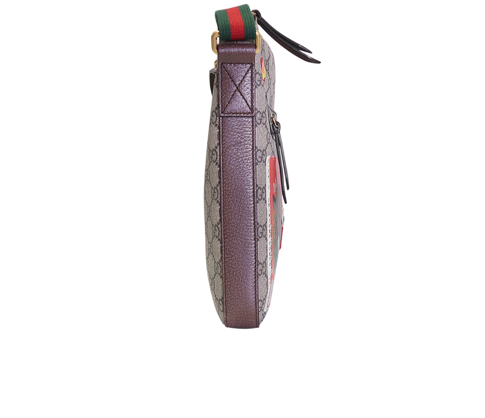 Courier GG Messenger, &pound;600, Handbags, Beige, Canvas, Side view